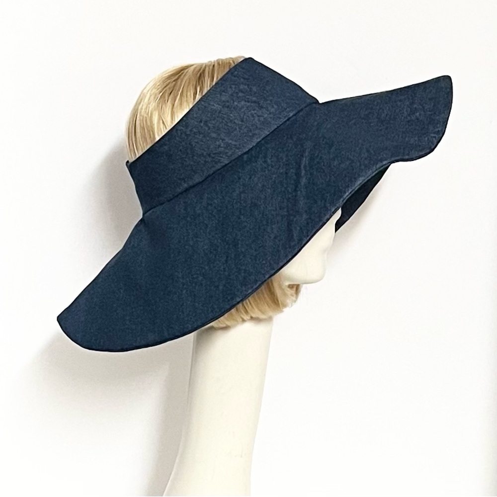 Denim Topless Sun Hat